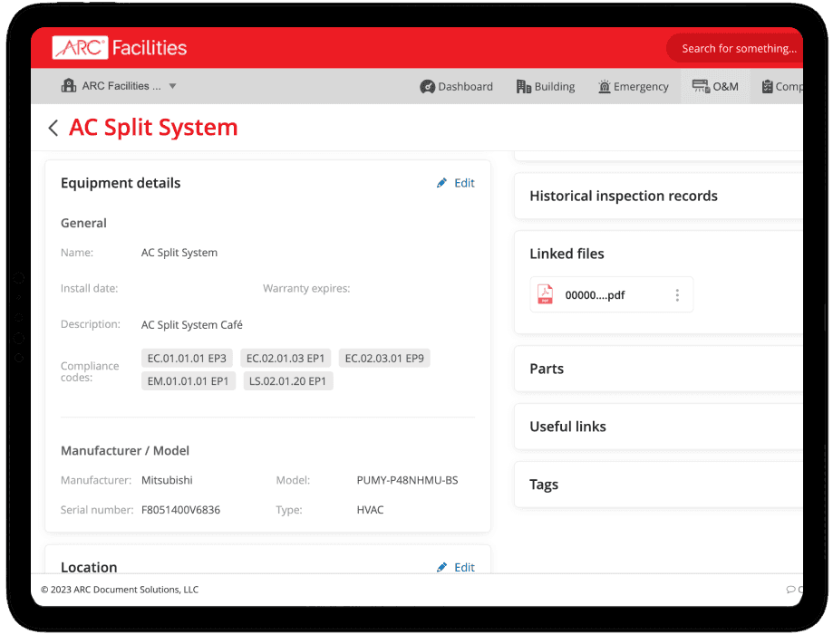 Automated Inspection Logs interface preview