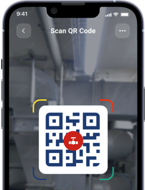 QR code scanning interface